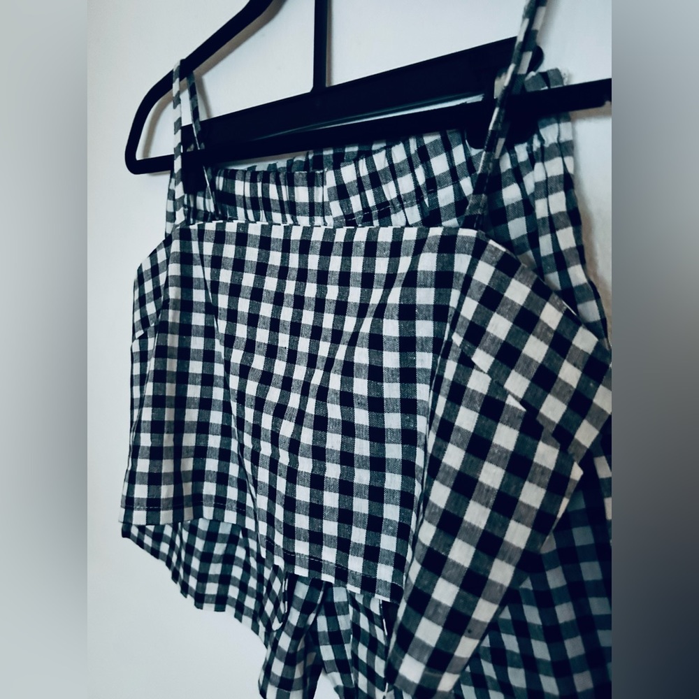 Black and White Checkered Skort Set - Picture 7 of 8